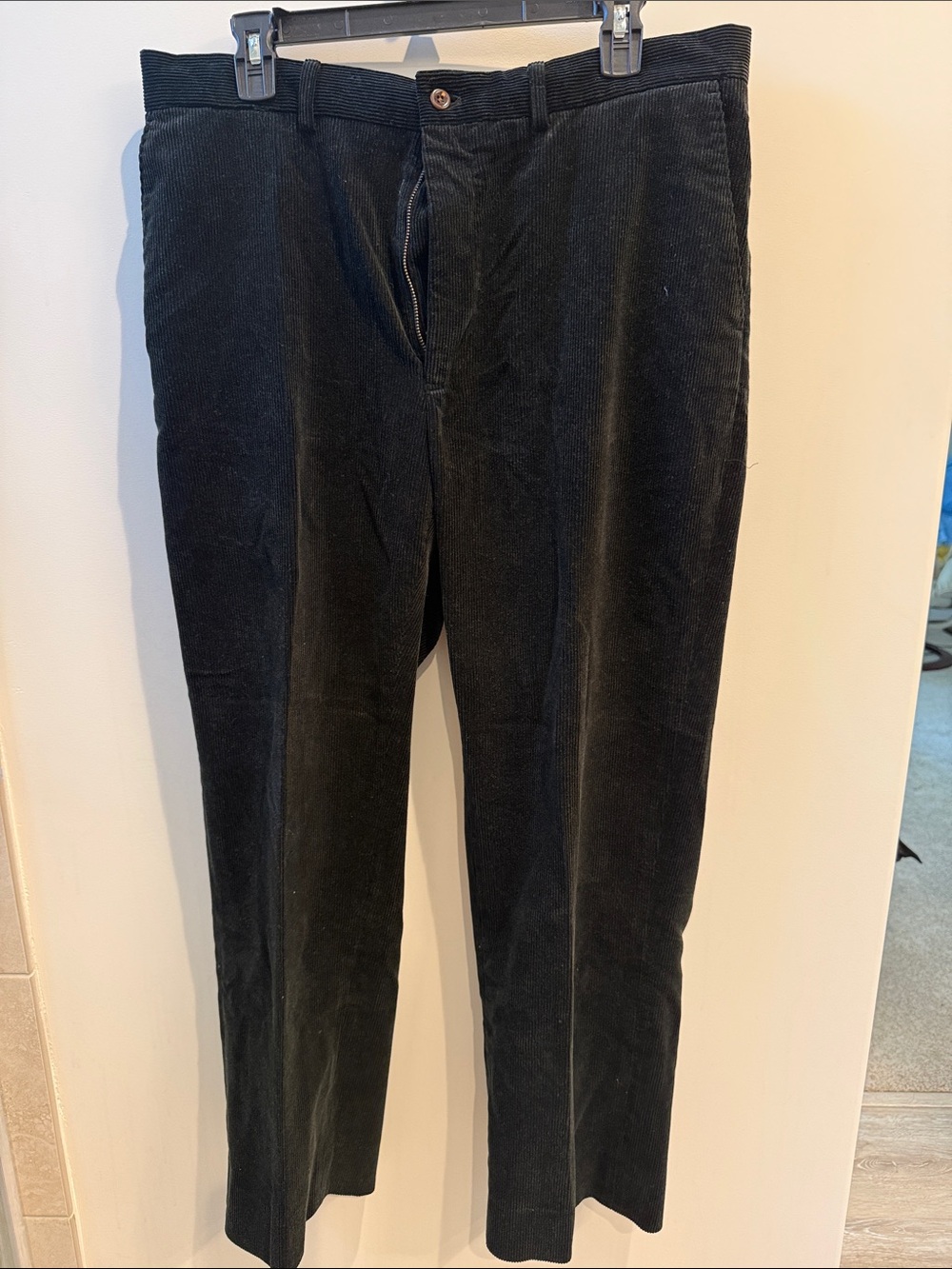 Polo by Ralph Lauren Black Corduroy Straight-Leg Pants